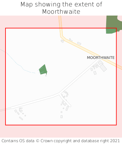 Map showing extent of Moorthwaite as bounding box