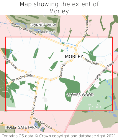 Map showing extent of Morley as bounding box