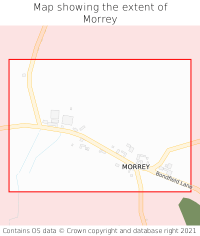 Map showing extent of Morrey as bounding box