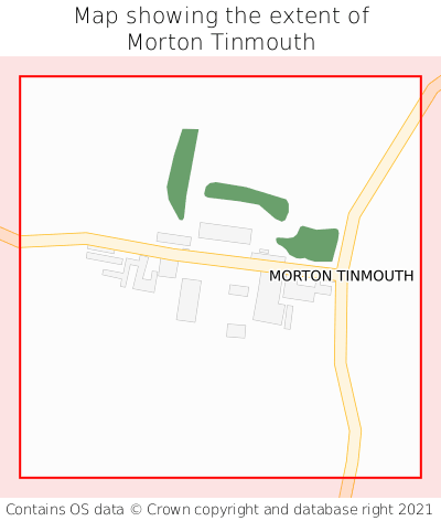 Map showing extent of Morton Tinmouth as bounding box