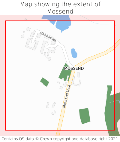Map showing extent of Mossend as bounding box