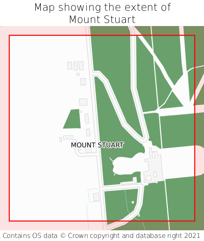 Map showing extent of Mount Stuart as bounding box