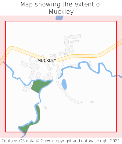 Map showing extent of Muckley as bounding box