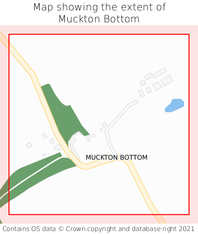 Map showing extent of Muckton Bottom as bounding box