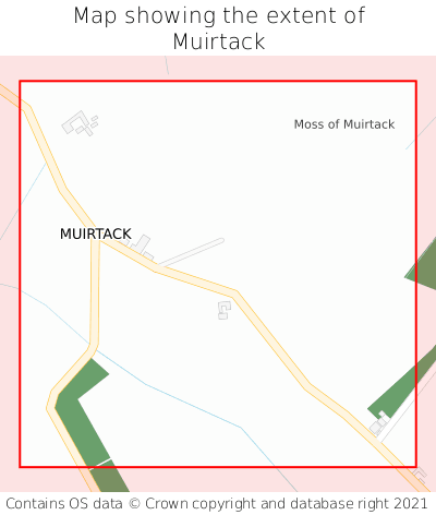 Map showing extent of Muirtack as bounding box
