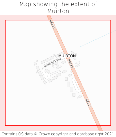 Map showing extent of Muirton as bounding box