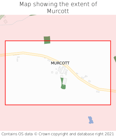 Map showing extent of Murcott as bounding box