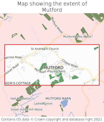 Map showing extent of Mutford as bounding box