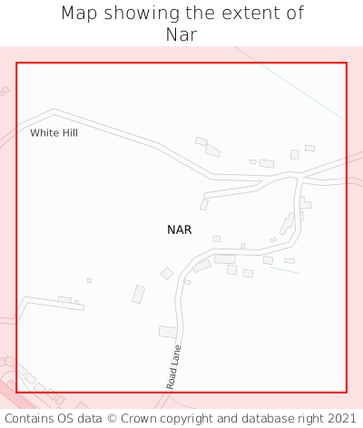 Map showing extent of Nar as bounding box