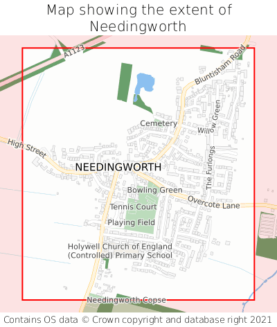 Map showing extent of Needingworth as bounding box