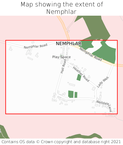 Map showing extent of Nemphlar as bounding box