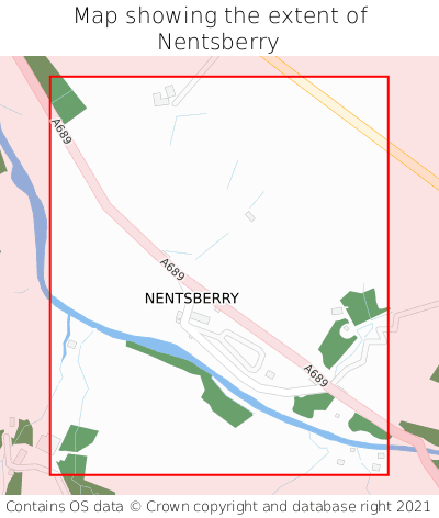 Map showing extent of Nentsberry as bounding box