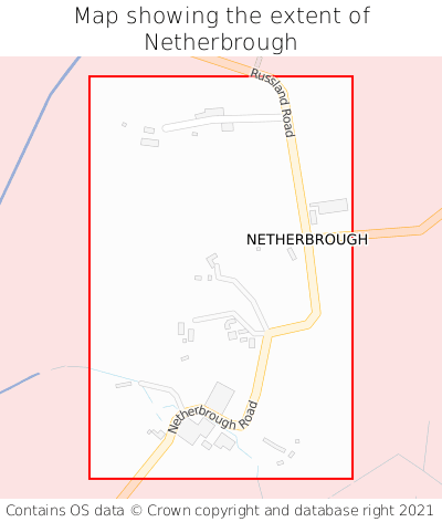 Map showing extent of Netherbrough as bounding box