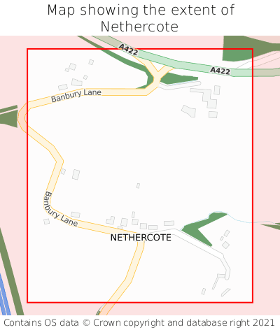 Map showing extent of Nethercote as bounding box
