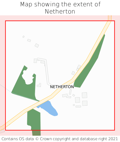 Map showing extent of Netherton as bounding box