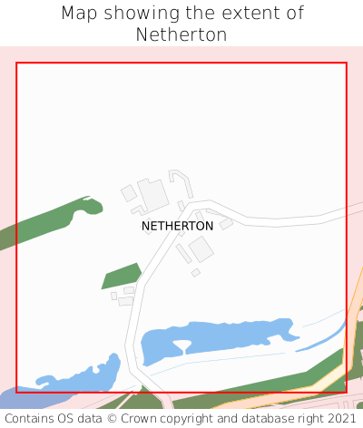 Map showing extent of Netherton as bounding box