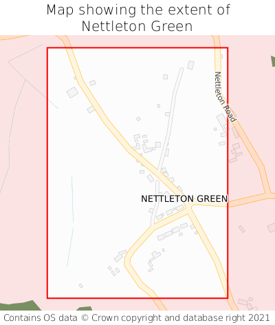 Map showing extent of Nettleton Green as bounding box