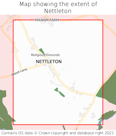 Map showing extent of Nettleton as bounding box