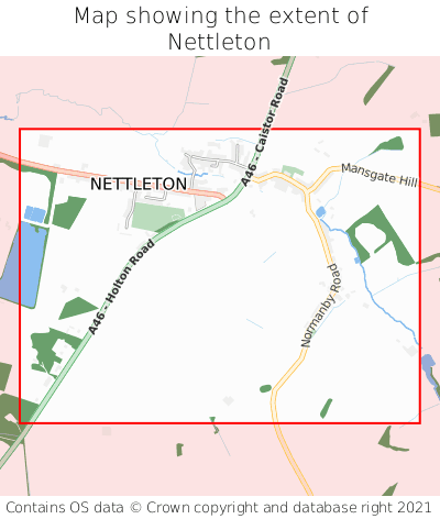 Map showing extent of Nettleton as bounding box