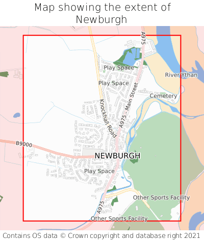 Map showing extent of Newburgh as bounding box