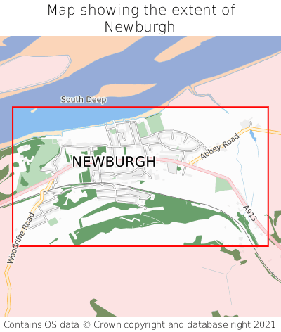 Map showing extent of Newburgh as bounding box