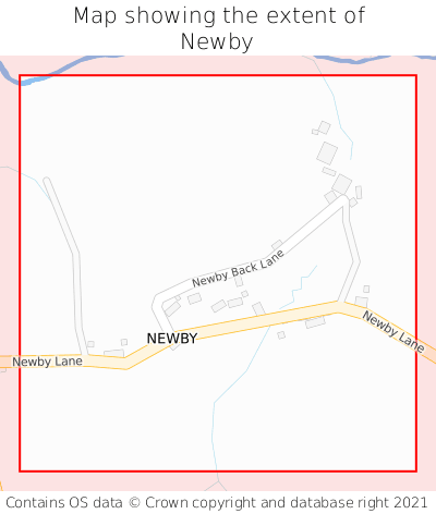 Map showing extent of Newby as bounding box