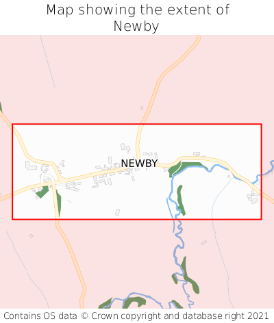 Map showing extent of Newby as bounding box