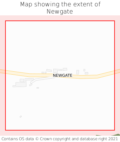 Map showing extent of Newgate as bounding box