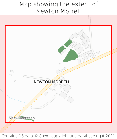 Map showing extent of Newton Morrell as bounding box