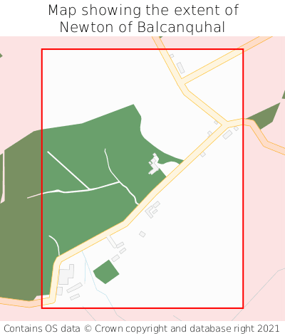Map showing extent of Newton of Balcanquhal as bounding box