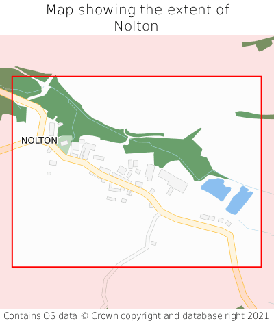 Map showing extent of Nolton as bounding box