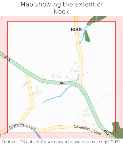 Map showing extent of Nook as bounding box