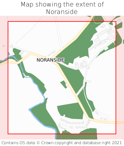 Map showing extent of Noranside as bounding box