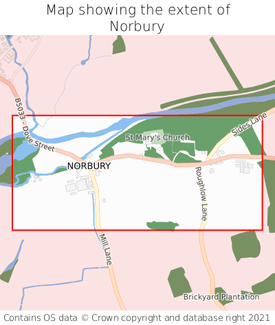 Map showing extent of Norbury as bounding box