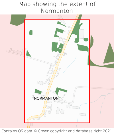 Map showing extent of Normanton as bounding box
