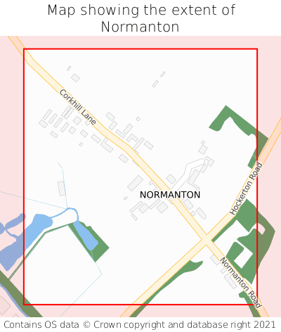 Map showing extent of Normanton as bounding box