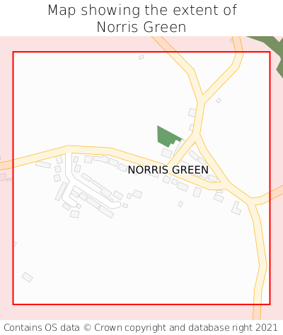 Map showing extent of Norris Green as bounding box