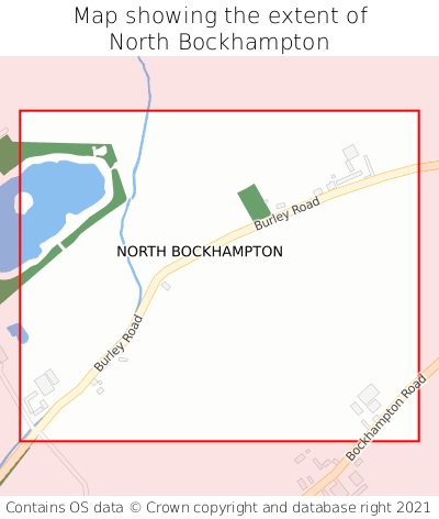 Map showing extent of North Bockhampton as bounding box