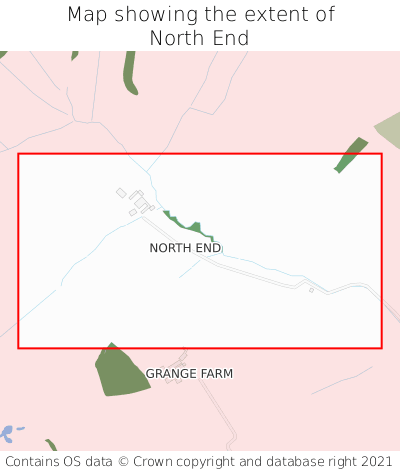 Map showing extent of North End as bounding box