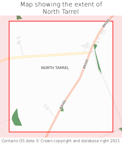 Map showing extent of North Tarrel as bounding box