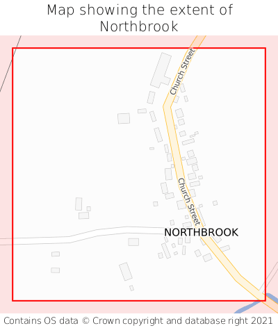 Map showing extent of Northbrook as bounding box
