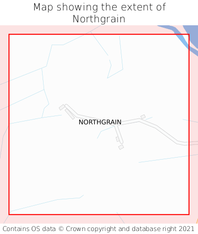 Map showing extent of Northgrain as bounding box