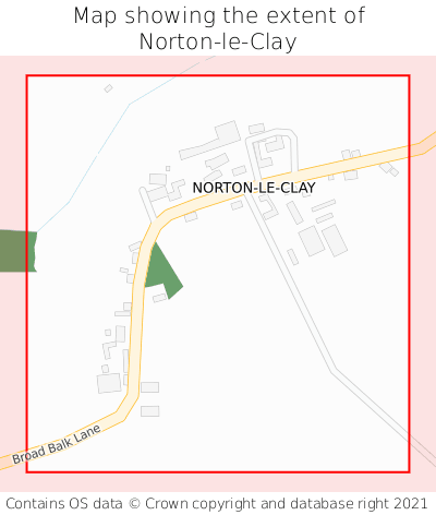 Map showing extent of Norton-le-Clay as bounding box
