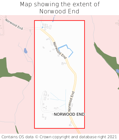 Map showing extent of Norwood End as bounding box