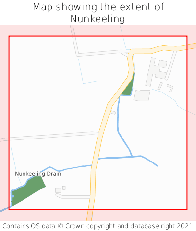 Map showing extent of Nunkeeling as bounding box