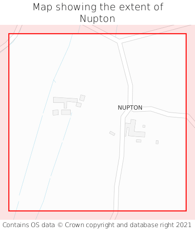 Map showing extent of Nupton as bounding box