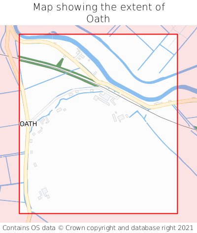 Map showing extent of Oath as bounding box