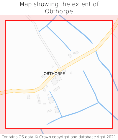 Map showing extent of Obthorpe as bounding box