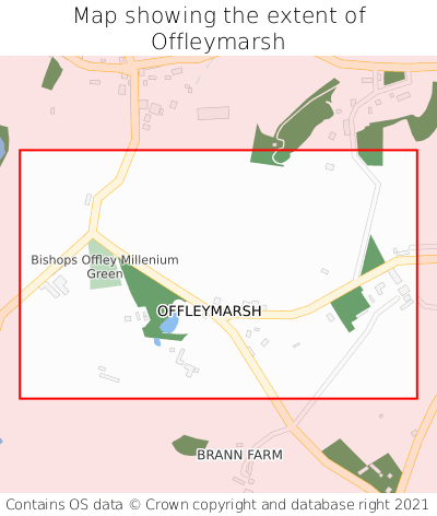 Map showing extent of Offleymarsh as bounding box