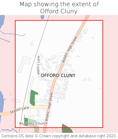 Map showing extent of Offord Cluny as bounding box
